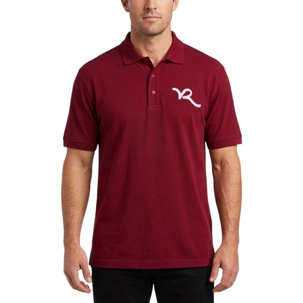 Rocawear Polo Shirt‎ Mens 2XL Red 100% Cotton Embroidered Logo Casual Streetwear